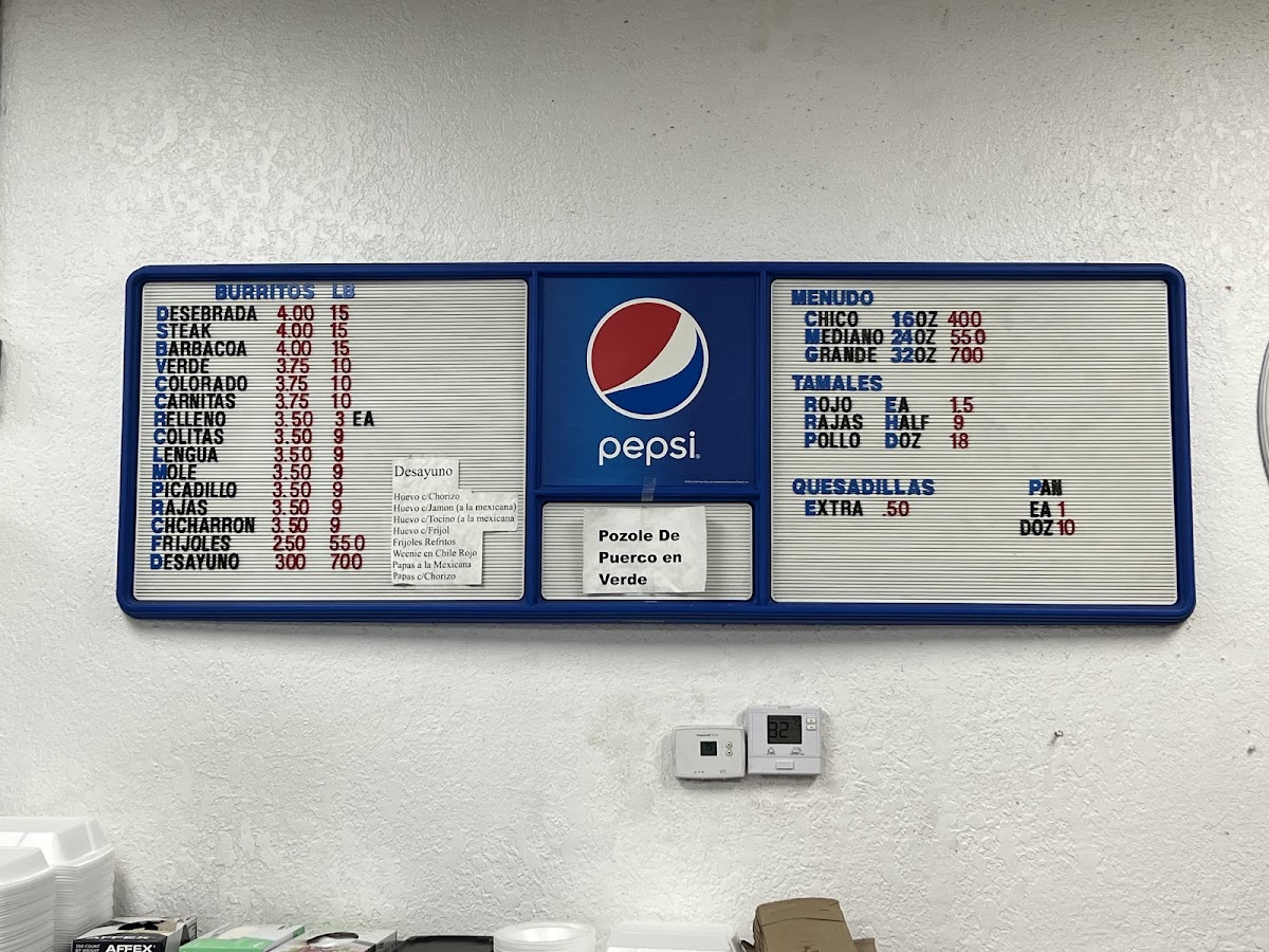 Carlos Bakery Menu - Image 1